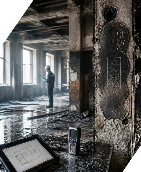 Обследование зданий после пожара в Лобне от 15489 р. | ЭкспертизаРоссия