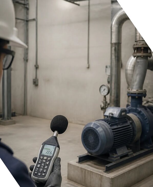 Измерение шума оборудования на промышленных объектах в Лобне