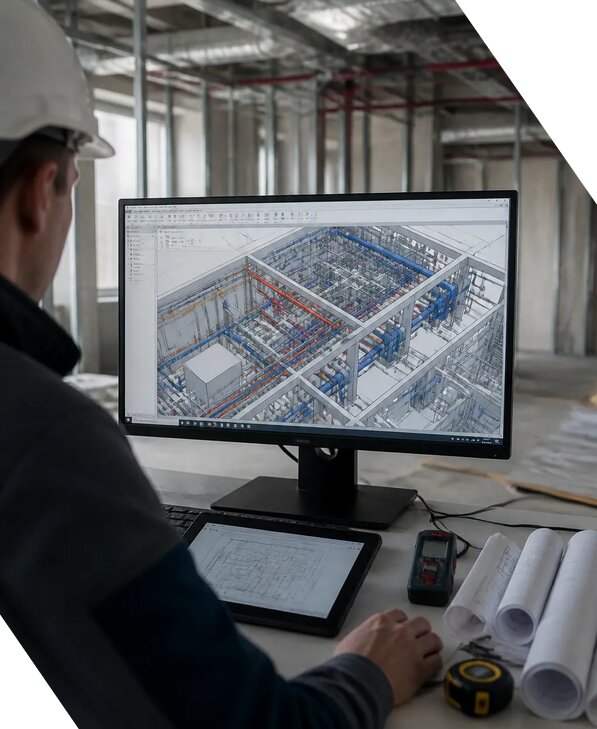 Создание BIM модели инженерных сетей для объектов в Лобне